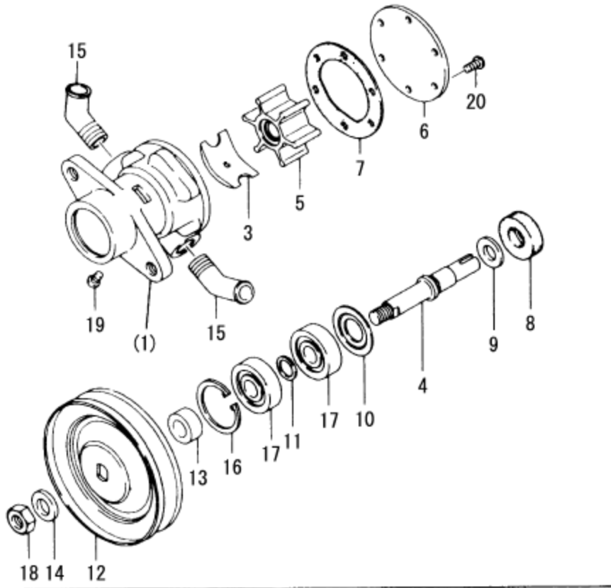 Seawater Impeller 104211-42071